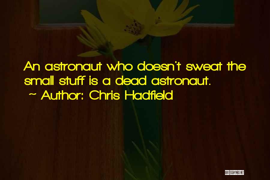 Sweat Small Stuff Quotes By Chris Hadfield