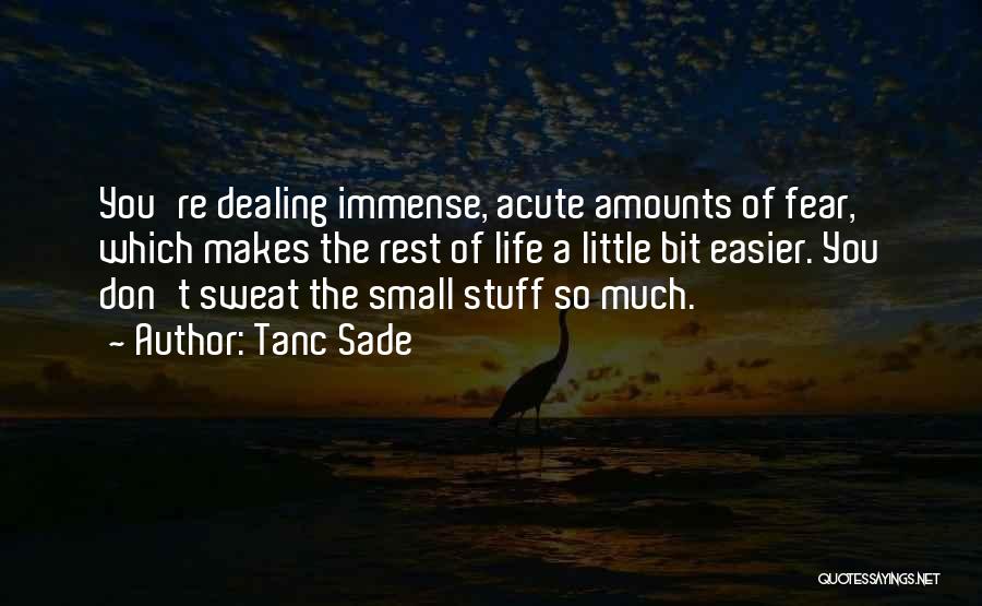 Sweat Small Stuff Quotes By Tanc Sade