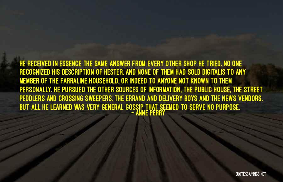 Sweepers Quotes By Anne Perry