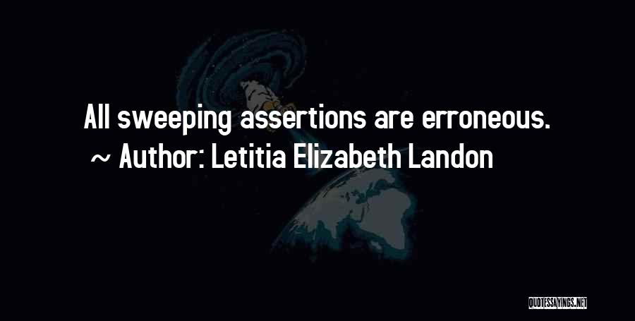 Sweeping Quotes By Letitia Elizabeth Landon