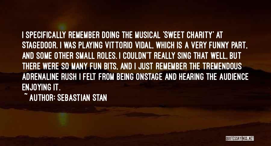 Sweet And Funny Quotes By Sebastian Stan