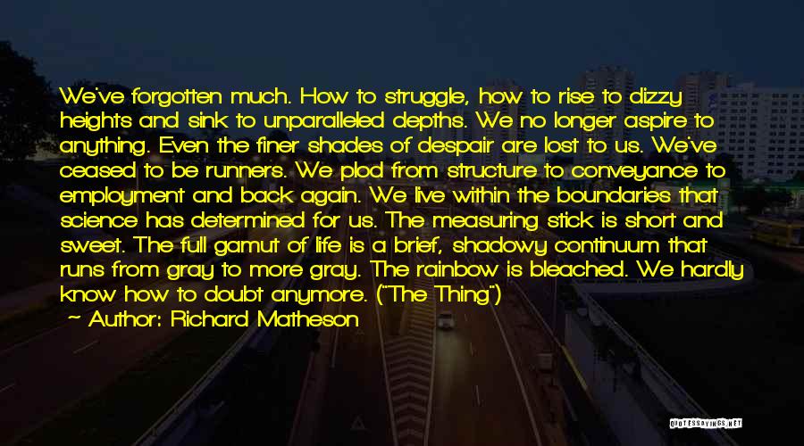 Sweet And Short Life Quotes By Richard Matheson