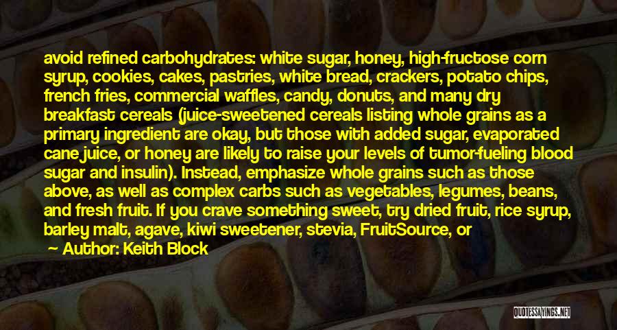 Sweet And Sugar Quotes By Keith Block