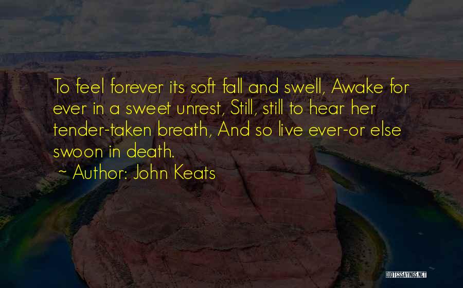 Sweet And Tender Quotes By John Keats