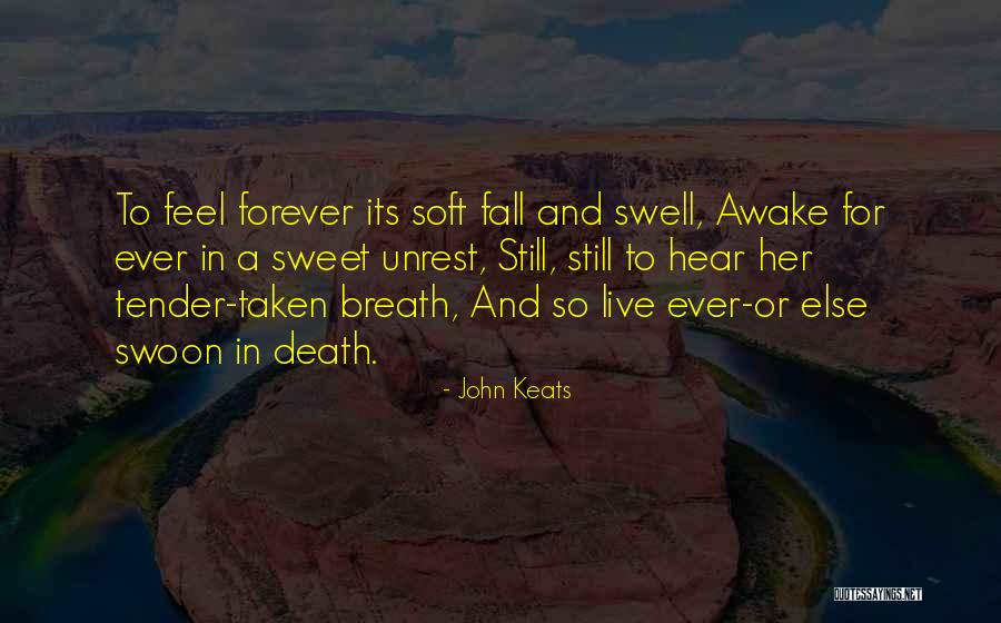 Sweet And Tender Quotes By John Keats