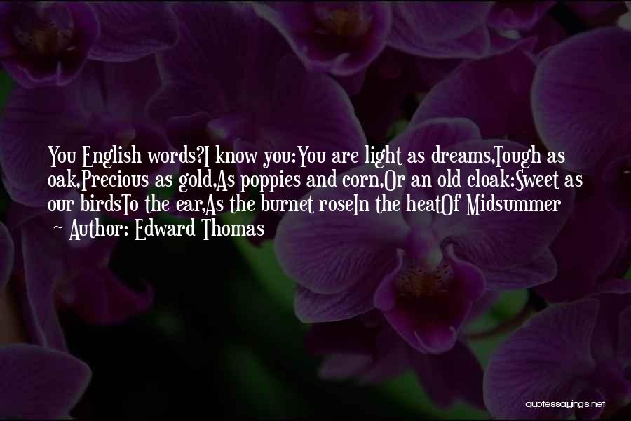 Sweet Dreams Quotes By Edward Thomas