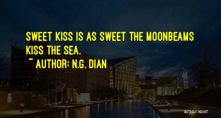 Sweet Kissing Quotes By N.G. Dian