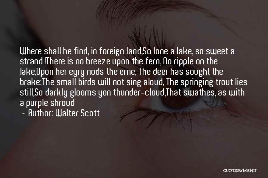 Sweet Land Quotes By Walter Scott