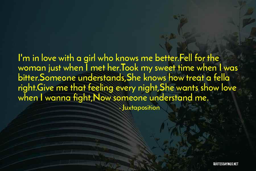 Sweet Love For Her Quotes By Juxtaposition