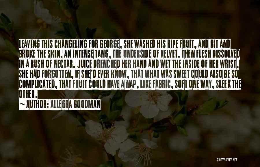 Sweet Nap Quotes By Allegra Goodman