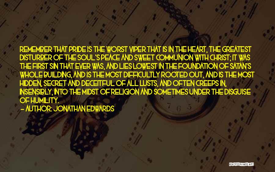 Sweet Peace Quotes By Jonathan Edwards