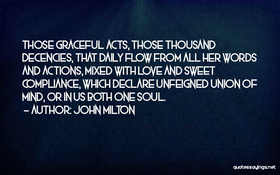 Sweet Words Love Quotes By John Milton