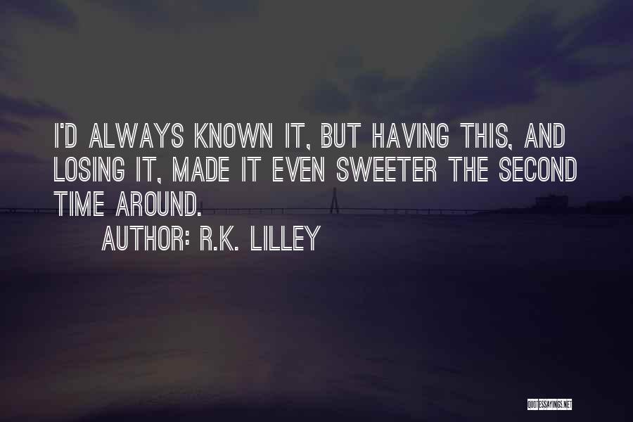Sweeter With Time Quotes By R.K. Lilley
