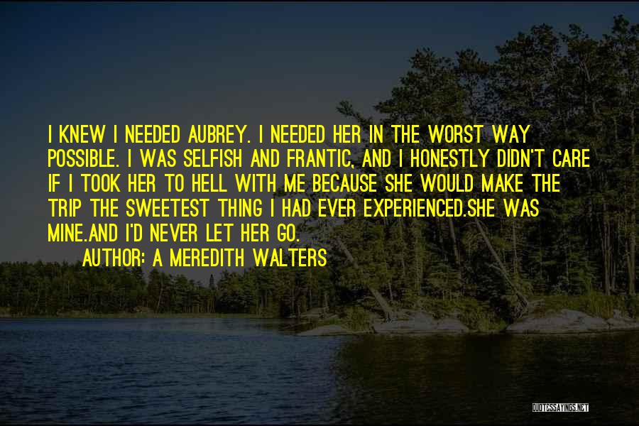 Sweetest Thing Quotes By A Meredith Walters
