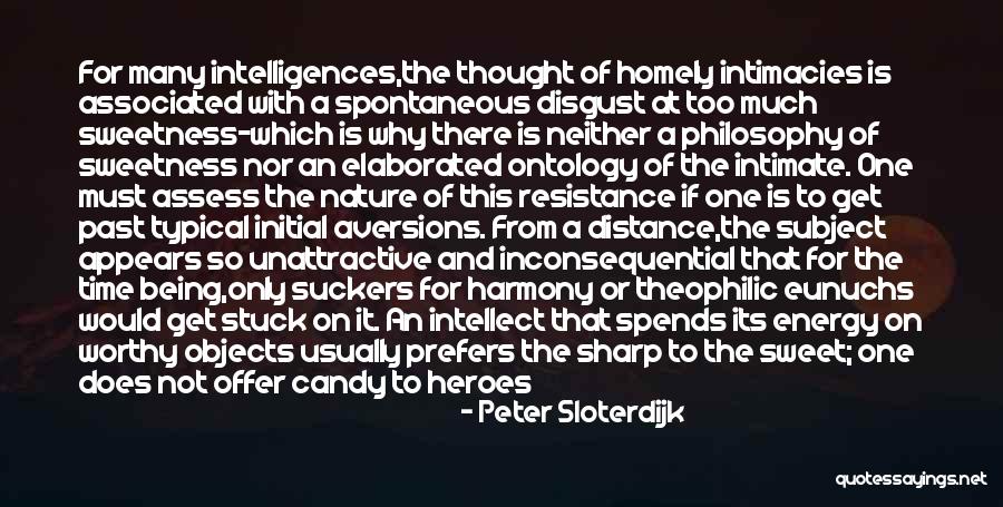 Sweetness And Candy Quotes By Peter Sloterdijk