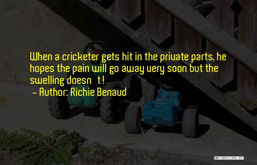 Swelling Quotes By Richie Benaud