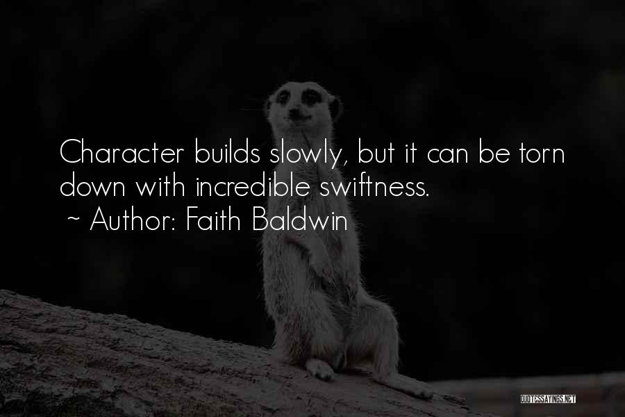 Swiftness Quotes By Faith Baldwin