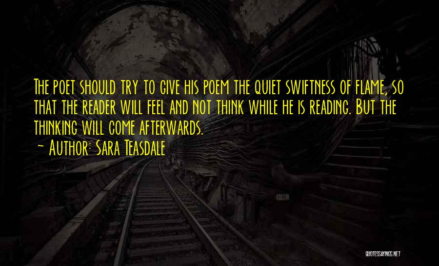 Swiftness Quotes By Sara Teasdale