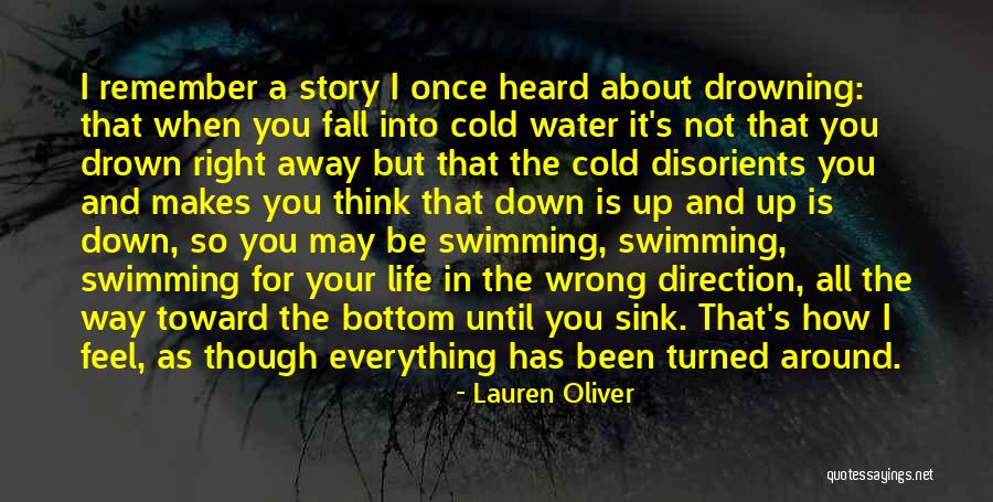 Swimming And Life Quotes By Lauren Oliver