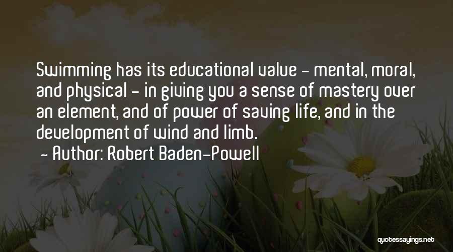 Swimming And Life Quotes By Robert Baden-Powell