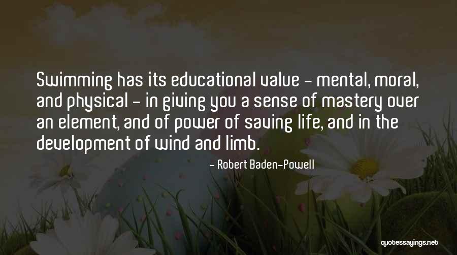 Swimming And Life Quotes By Robert Baden-Powell