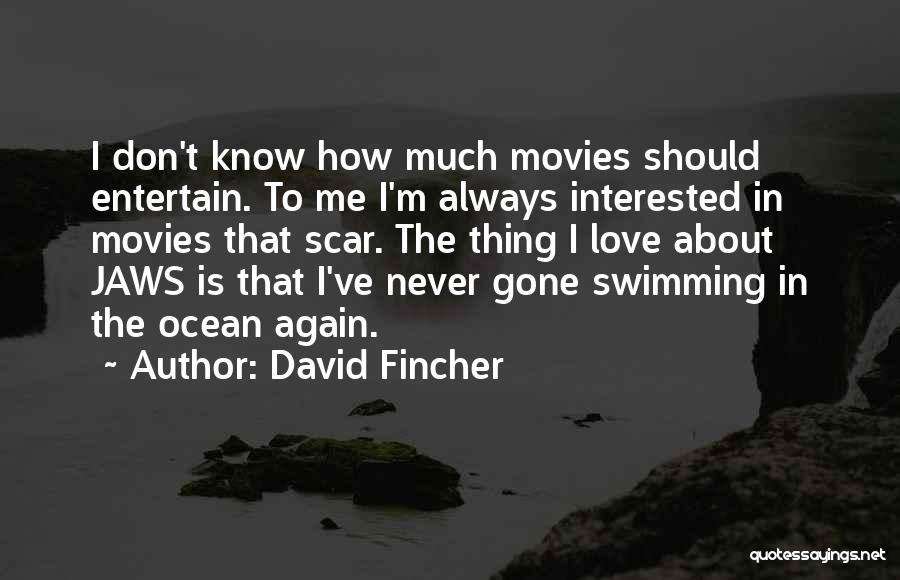 Swimming In The Ocean Quotes By David Fincher