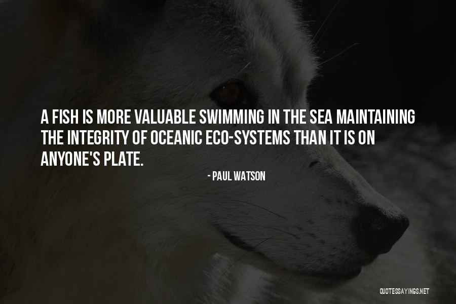 Swimming In The Sea Quotes By Paul Watson Swimming In The Sea Quotes By Paul Watson