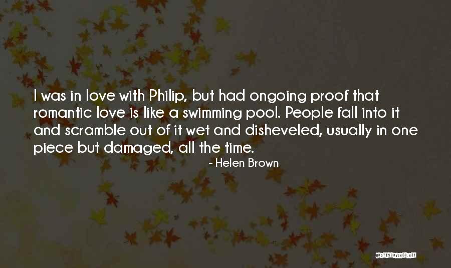 Swimming Pool And Love Quotes By Helen Brown Swimming Pool And Love Quotes By Helen Brown
