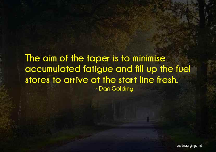 Swimming Taper Quotes By Dan Golding