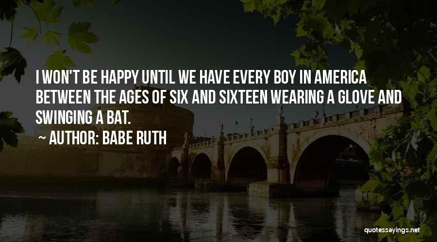 Swinging A Bat Quotes By Babe Ruth