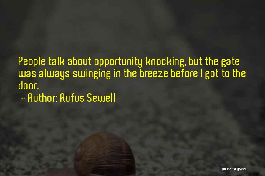 Swinging Door Quotes By Rufus Sewell