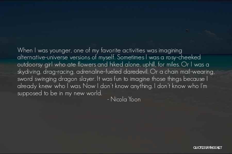 Swinging Girl Quotes By Nicola Yoon Swinging Girl Quotes By Nicola Yoon