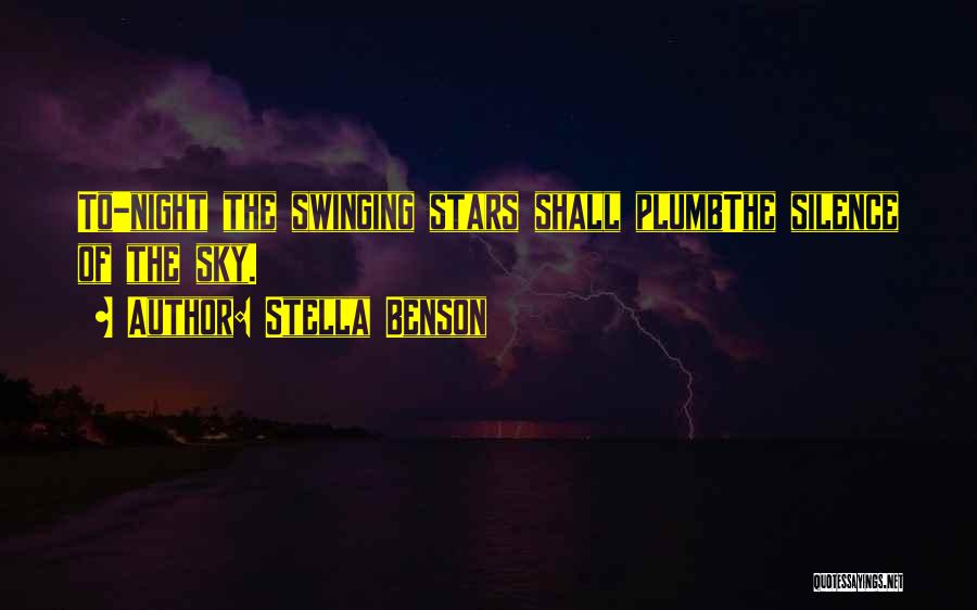 Swinging Quotes By Stella Benson