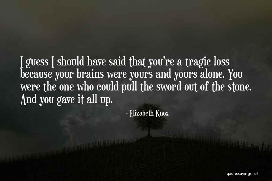 Sword In Stone Quotes By Elizabeth Knox