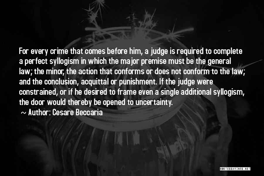 Syllogism Quotes By Cesare Beccaria