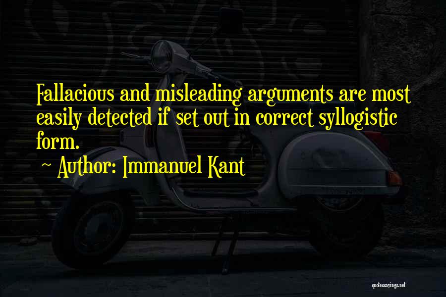 Syllogistic Quotes By Immanuel Kant