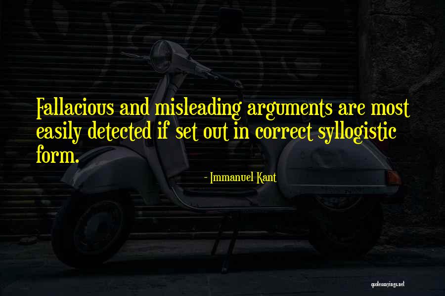 Syllogistic Quotes By Immanuel Kant