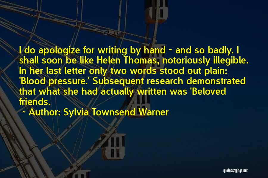 Sylvia Townsend Warner Quotes 440809