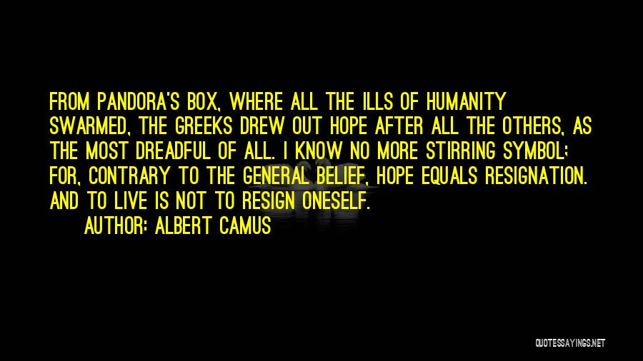 Symbol Of Hope Quotes By Albert Camus