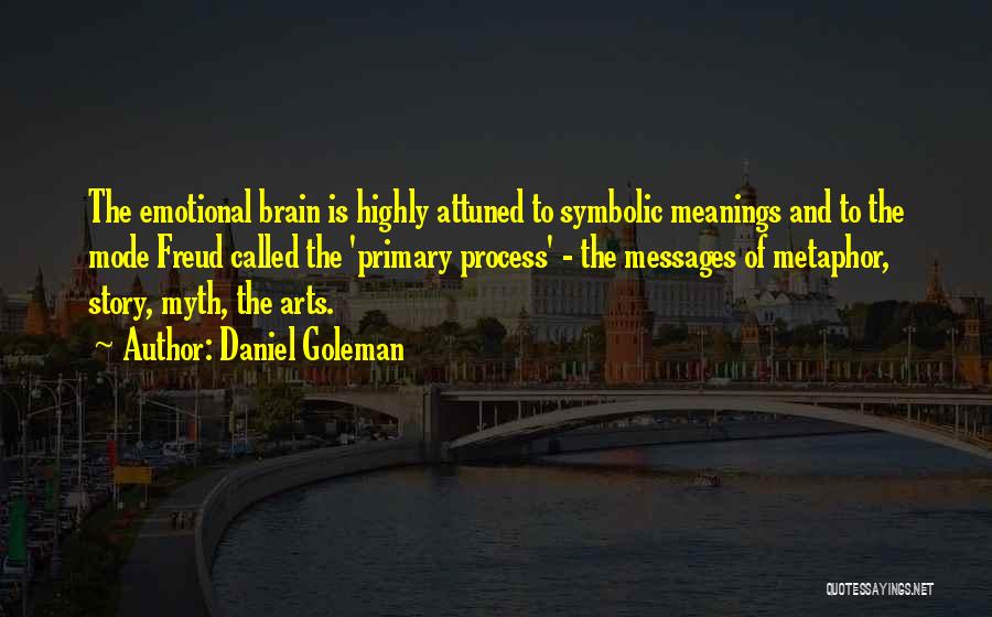 Symbolic Meaning Quotes By Daniel Goleman