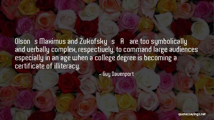 Symbolically Quotes By Guy Davenport Symbolically Quotes By Guy Davenport