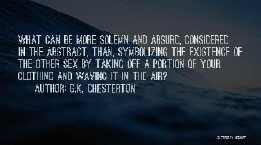 Symbolizing Quotes By G.K. Chesterton