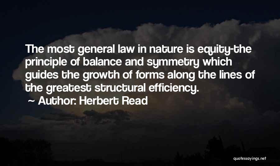 Symmetry In Nature Quotes By Herbert Read