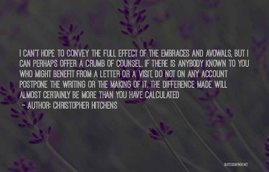 Sympathy And Love Quotes By Christopher Hitchens
