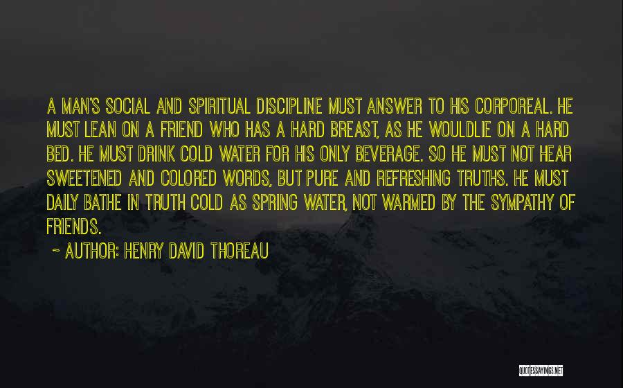 Sympathy For A Friend Quotes By Henry David Thoreau