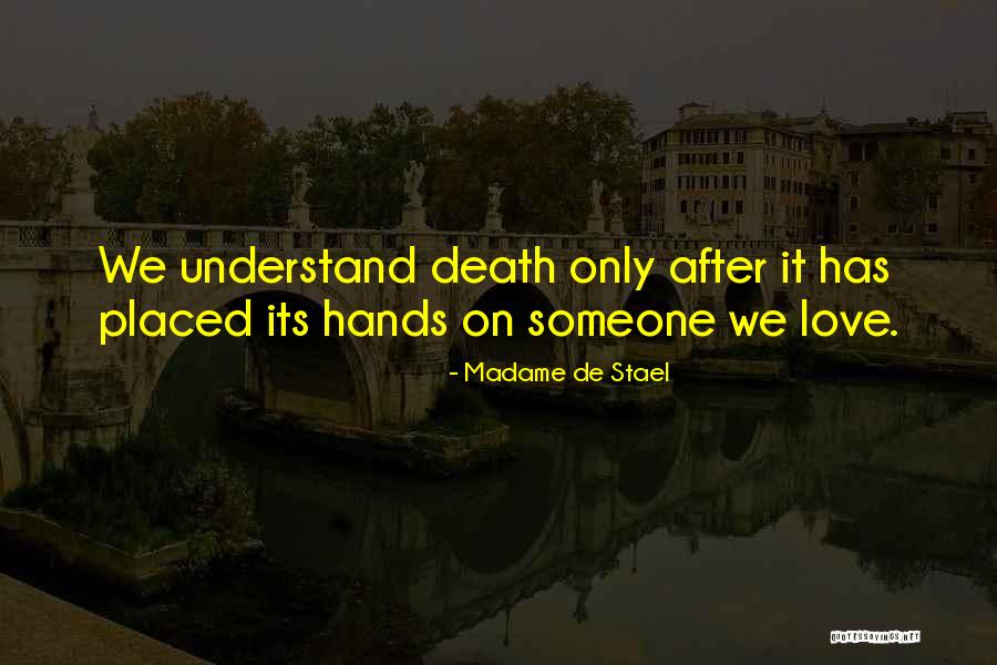 Sympathy For Death Quotes By Madame De Stael