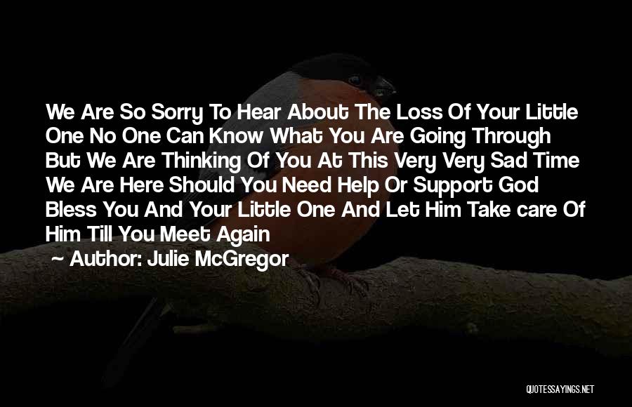 Sympathy For Your Loss Quotes By Julie McGregor