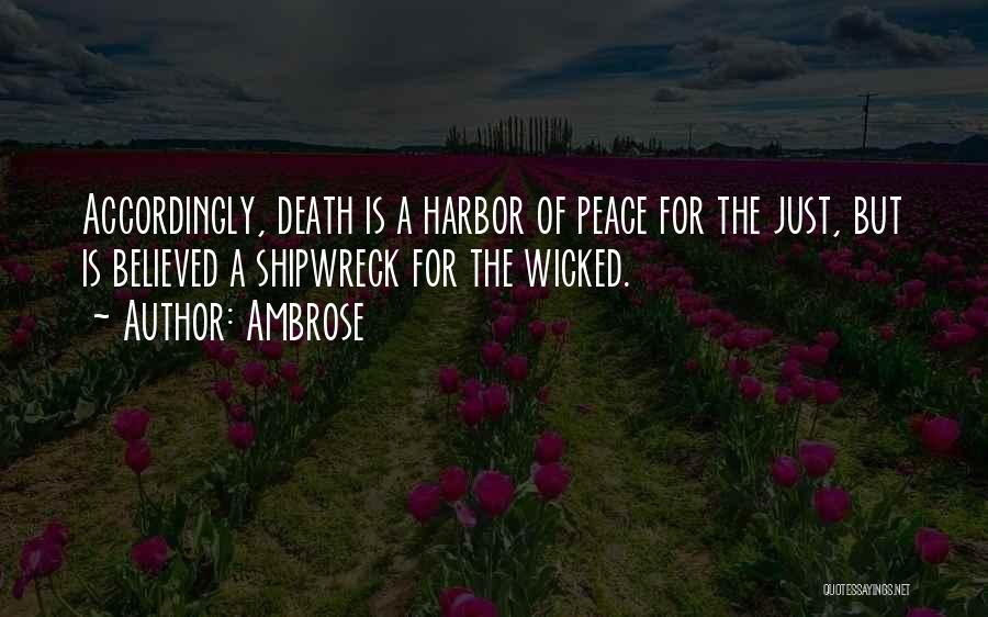 Sympathy With Death Quotes By Ambrose