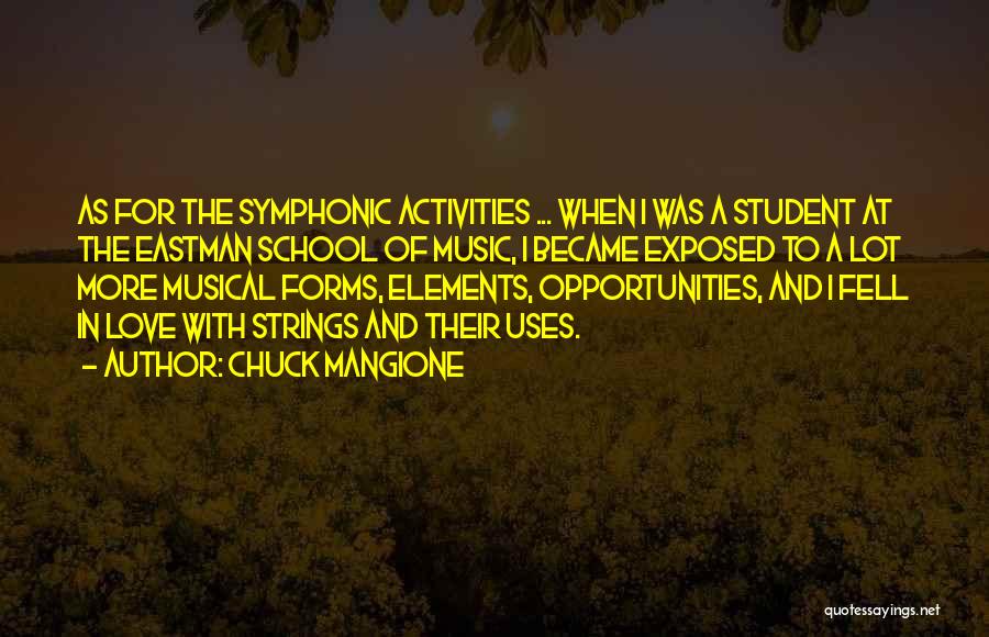 Symphonic Music Quotes By Chuck Mangione