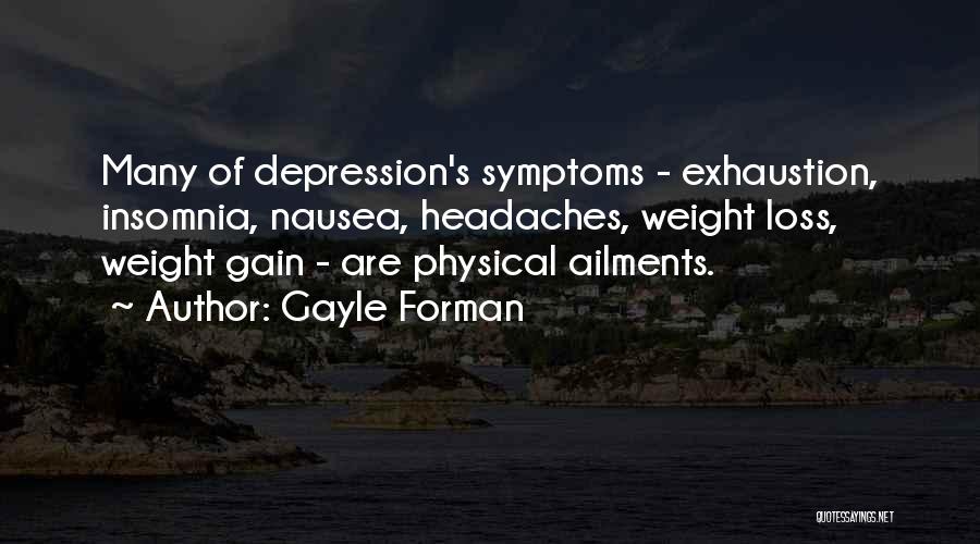 Symptoms Of Depression Quotes By Gayle Forman